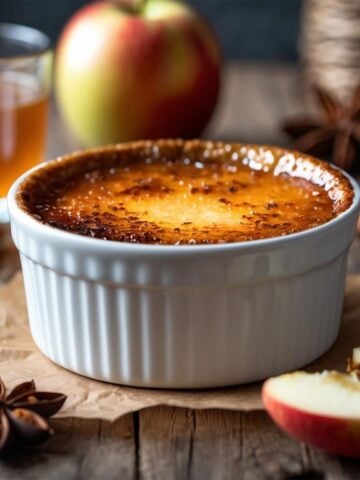 apple cider creme brulee