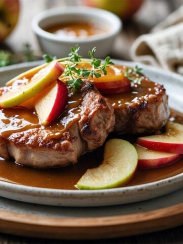 caramel apple pork chops