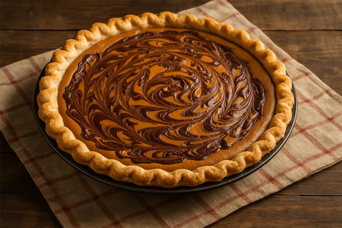 chocolate pumpkin mousse pie