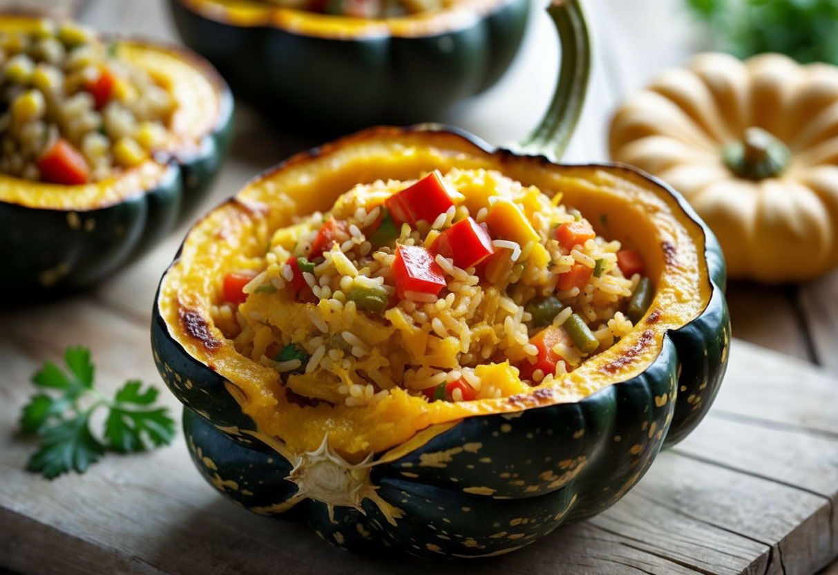 stuffed acorn squash