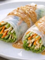 Fresh Bamboo Shoot & Vegetable Spring Rolls