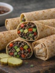 Cheeseburger Spring Rolls Recipe