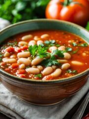 Spicy Tomato and White Bean Soup