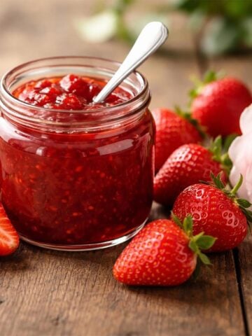 strawberry and rose jam