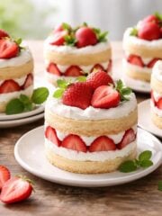 strawberry spring cakes