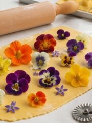 laminated floral pasta