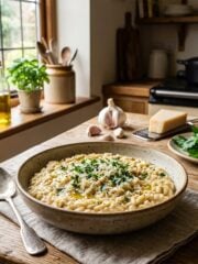 garlic parmesan orzotto recipe
