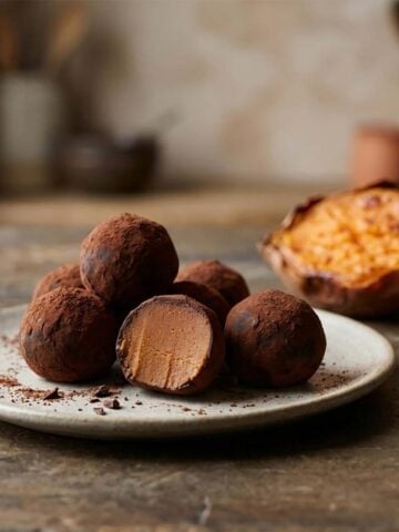 sweet potato chocolate truffles